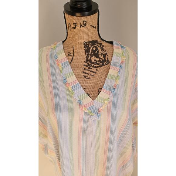 Karlie Top Classic Karlie Tunic, Pastel 70% Cotton, 30% Linen, Sz L. New - Picture 3 of 8